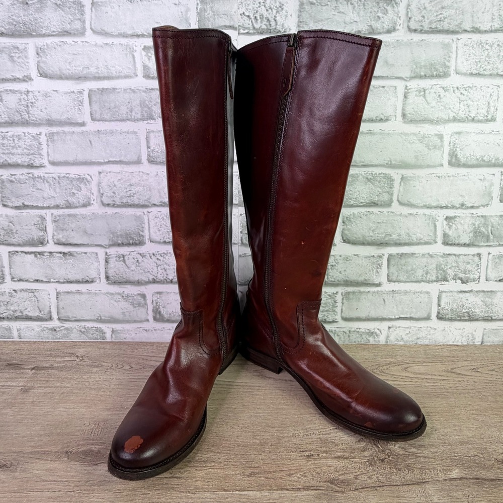Frye Melissa Button Tall Riding Boots Size 8B - Picture 5 of 9